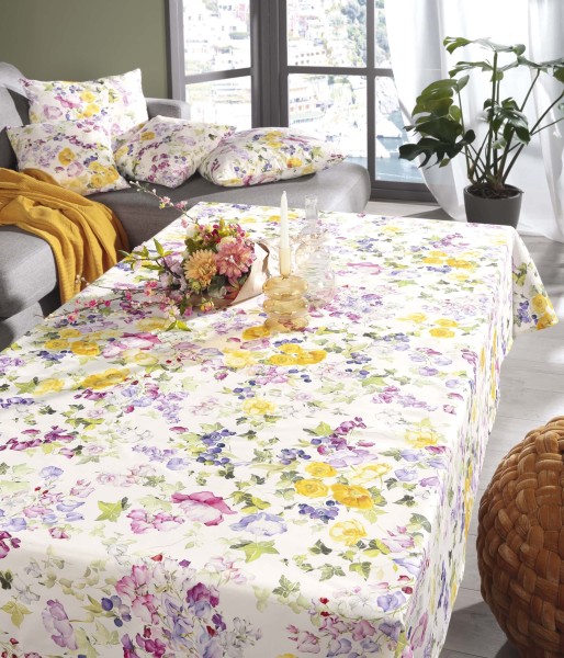 Tischdecke Minori Blumenmeer 130/160 cm bunt