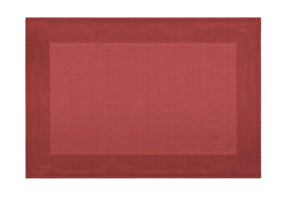 Tischset Rialto Rahmen rot 32/47 cm
