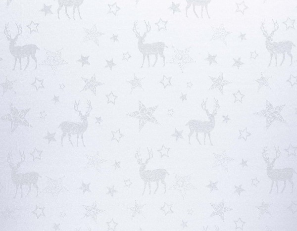 Weihnachten Tischdecke Nordpol 140/220 cm weiß-silber