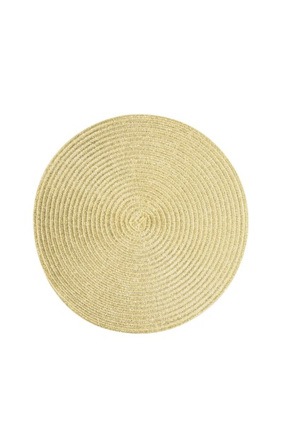 Tischset Trondheim gold 38 cm rund