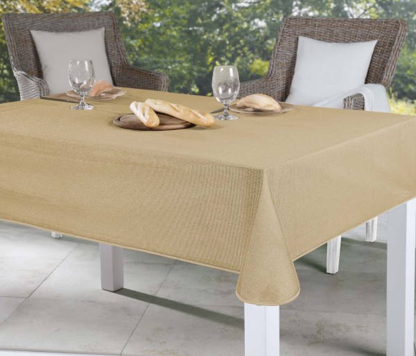 Gartentischdecke EMDEN UNI 130/160 cm beige